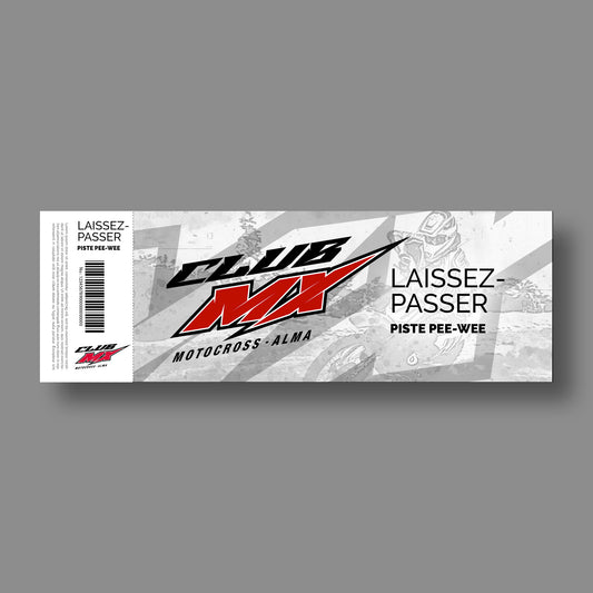 Laissez-passez en tout temps - Piste Pee-Wee